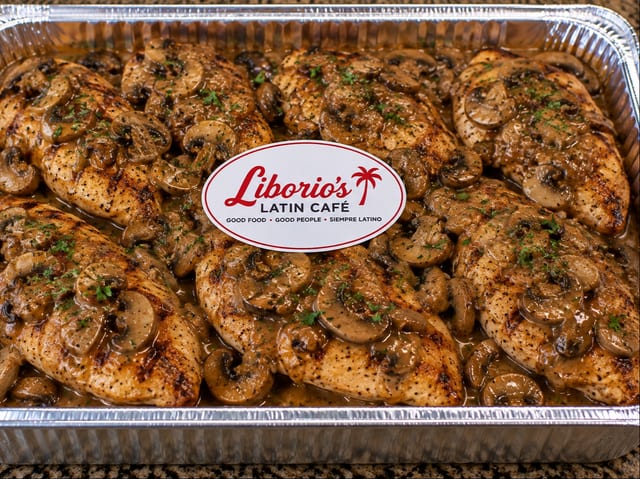 Grilled Chicken Breast Mushroom Sauce.
