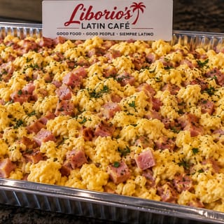 Scramble Eggs with Ham