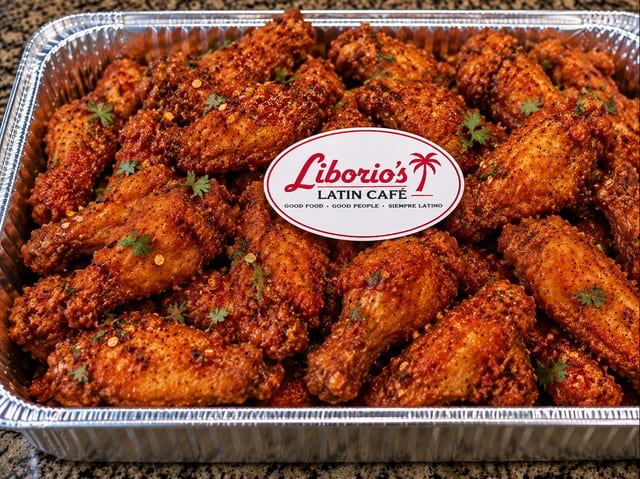 Breaded & Spicy Chicken Wings.