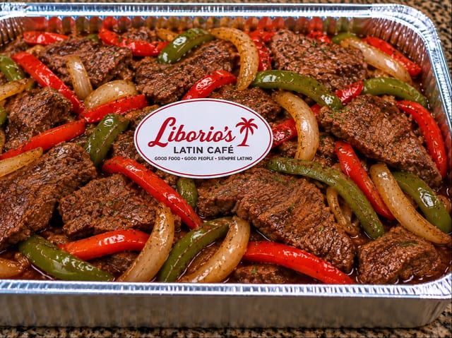 Steak with Peppers & Onions.